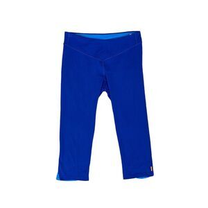 Lucy Leggings Womens M Medium Cobalt Powermax Stretch Pull On Cropped Yoga Capri